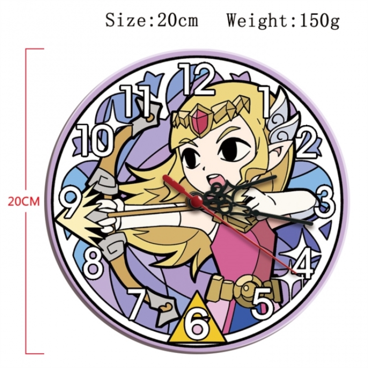 The Legend of Zelda Anime print alarm clock wall clock personality packaging diameter 20cm