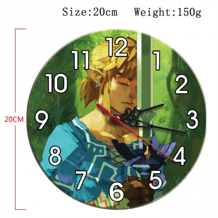 The Legend of Zelda Anime print alarm clock wall clock personality packaging diameter 20cm