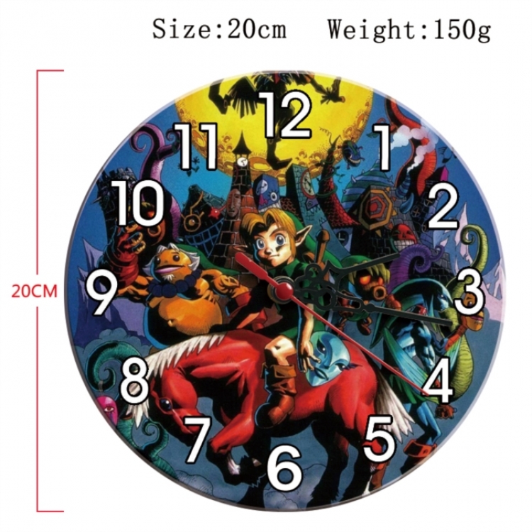 The Legend of Zelda Anime print alarm clock wall clock personality packaging diameter 20cm