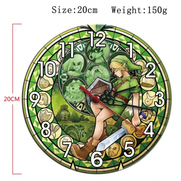 The Legend of Zelda Anime print alarm clock wall clock personality packaging diameter 20cm