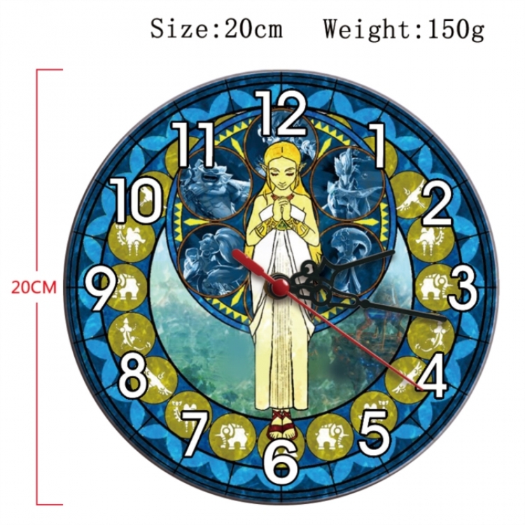 The Legend of Zelda Anime print alarm clock wall clock personality packaging diameter 20cm