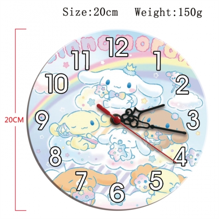 sanrio Anime print alarm clock wall clock personality packaging diameter 20cm