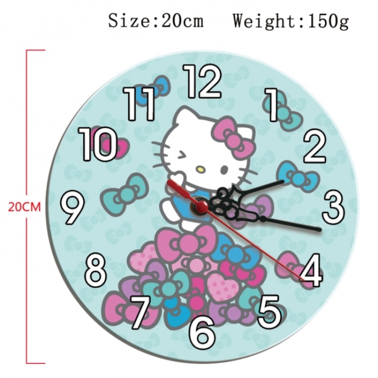 sanrio Anime print alarm clock wall clock personality packaging diameter 20cm