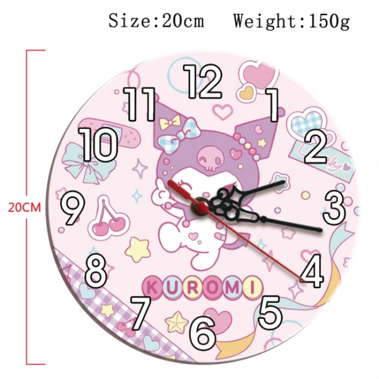 sanrio Anime print alarm clock wall clock personality packaging diameter 20cm