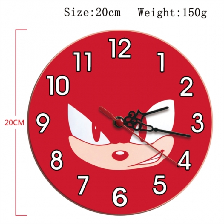 Sonic The Hedgehog Anime print alarm clock wall clock personality clock packaging size 25X25X4cm