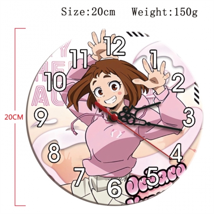 My Hero Academia Anime print alarm clock wall clock personality clock packaging diameter 20cm