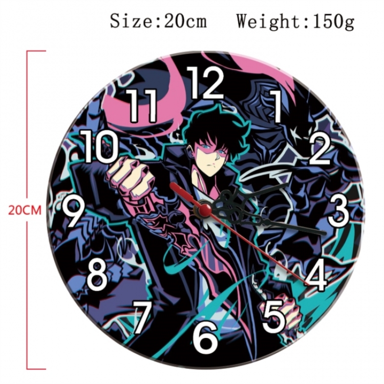 Solo Leveling:Arise Anime print alarm clock wall clock personality clock packaging diameter 20cm