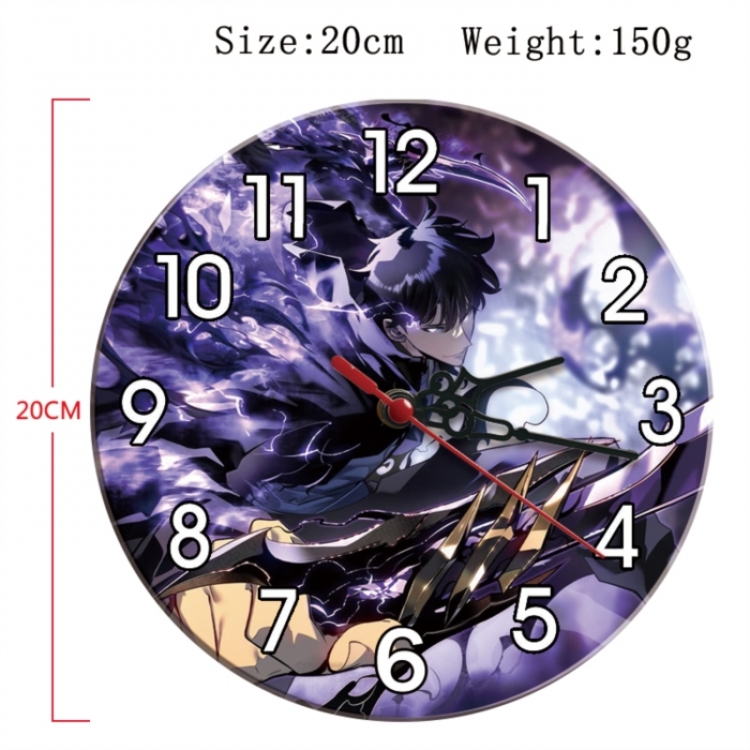 Solo Leveling:Arise Anime print alarm clock wall clock personality clock packaging diameter 20cm