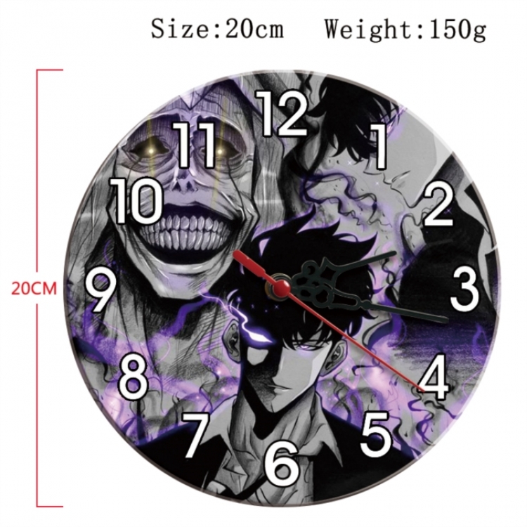 Solo Leveling:Arise Anime print alarm clock wall clock personality clock packaging diameter 20cm