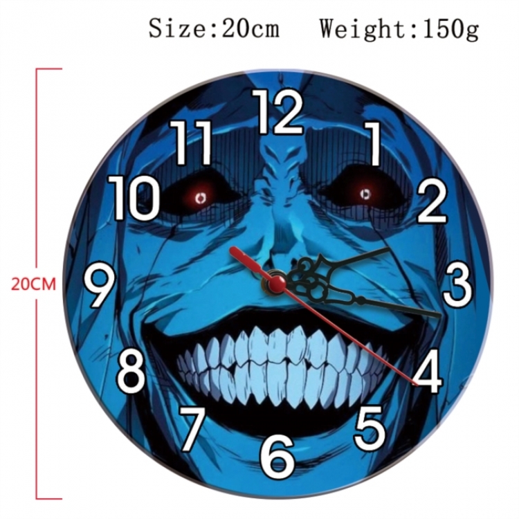 Solo Leveling:Arise Anime print alarm clock wall clock personality clock packaging diameter 20cm