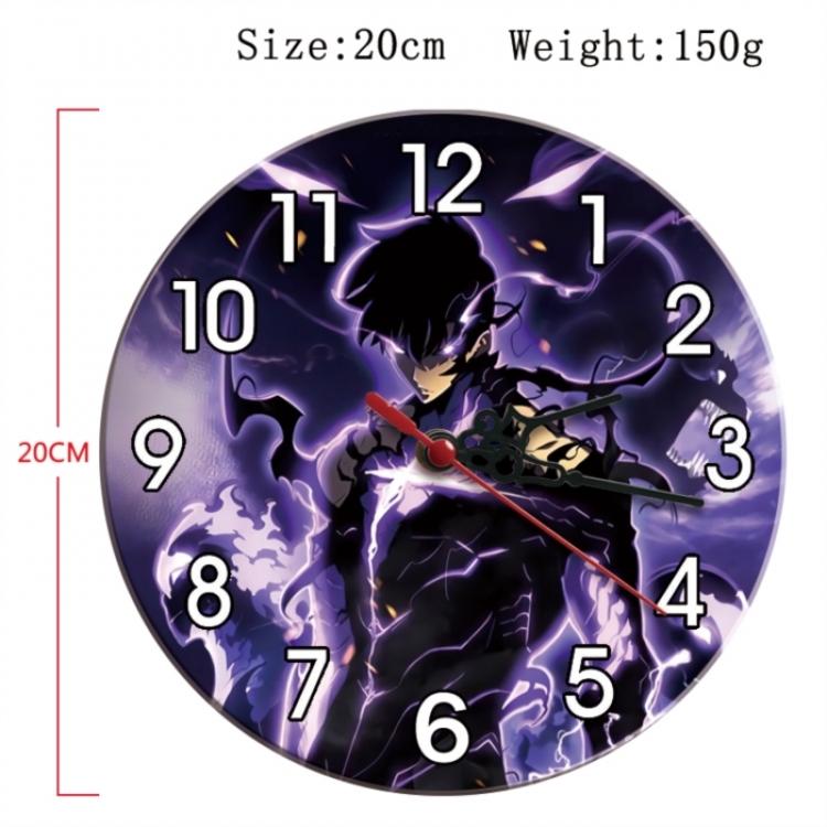 Solo Leveling:Arise Anime print alarm clock wall clock personality clock packaging diameter 20cm