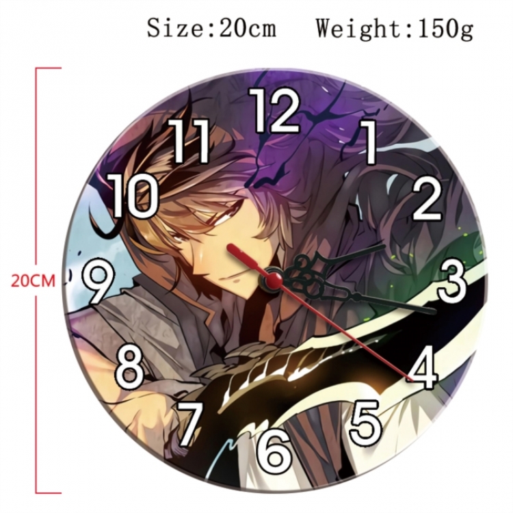 Solo Leveling:Arise Anime print alarm clock wall clock personality clock packaging diameter 20cm