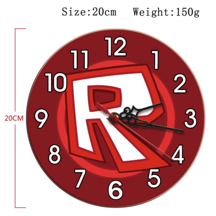 Roblox Anime print alarm clock wall clock personality clock packaging size 25X25X4cm