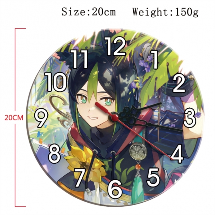 Genshin Impact Anime print alarm clock wall clock personality clock packaging diameter 20cm