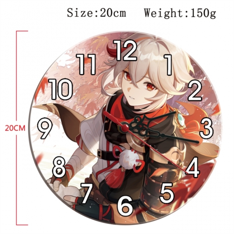 Genshin Impact Anime print alarm clock wall clock personality clock packaging diameter 20cm