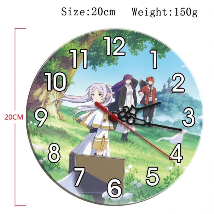 Frieren: Beyond Journey's Anime print alarm clock wall clock personality clock packaging diameter 20cm