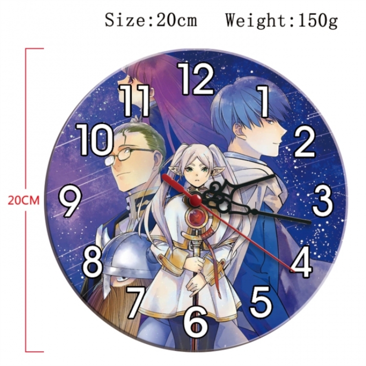 Frieren: Beyond Journey's Anime print alarm clock wall clock personality clock packaging diameter 20cm