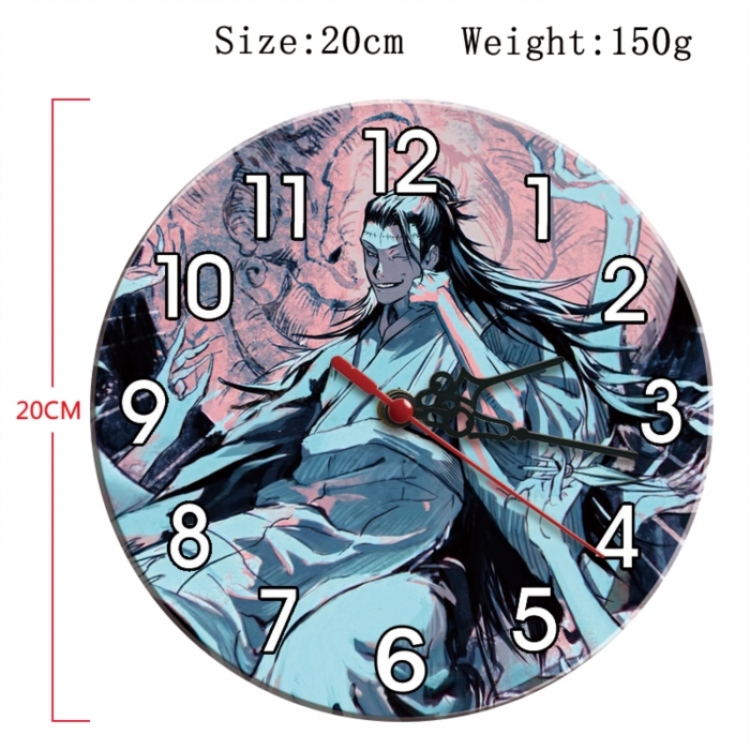 Jujutsu Kaisen Anime print alarm clock wall clock personality clock packaging diameter 20cm