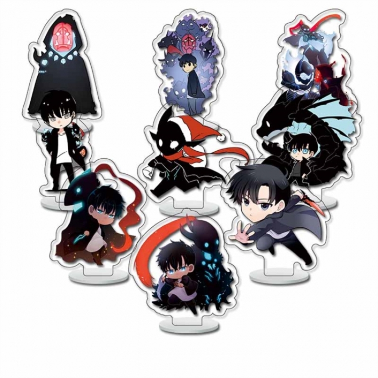 Solo Leveling:Arise Anime Character acrylic Small Standing Plates  Keychain 6cm a set of 9 B496