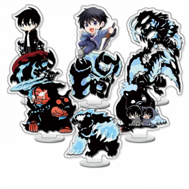 Solo Leveling:Arise Anime Character acrylic Small Standing Plates  Keychain 6cm a set of 9 B497