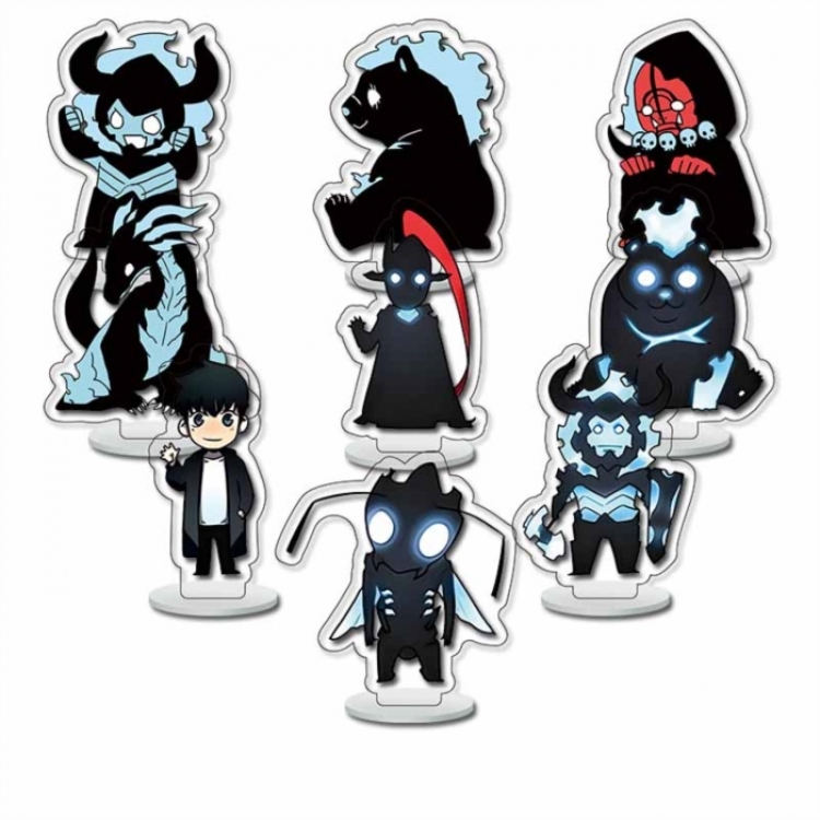Solo Leveling:Arise Anime Character acrylic Small Standing Plates  Keychain 6cm a set of 9 B495
