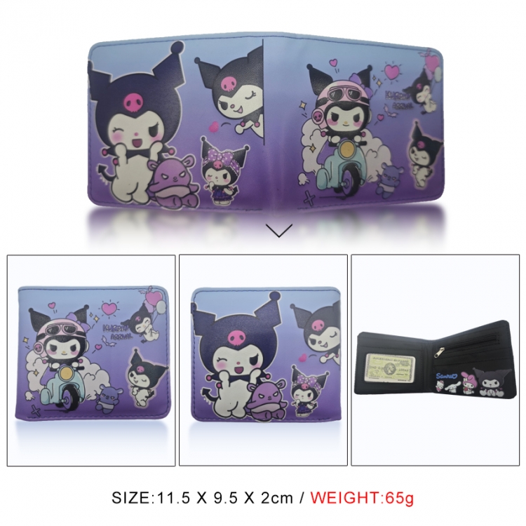 sanrio 3D concave convex two fold short card wallet wallet wallet 11X9.5X2cm 65G