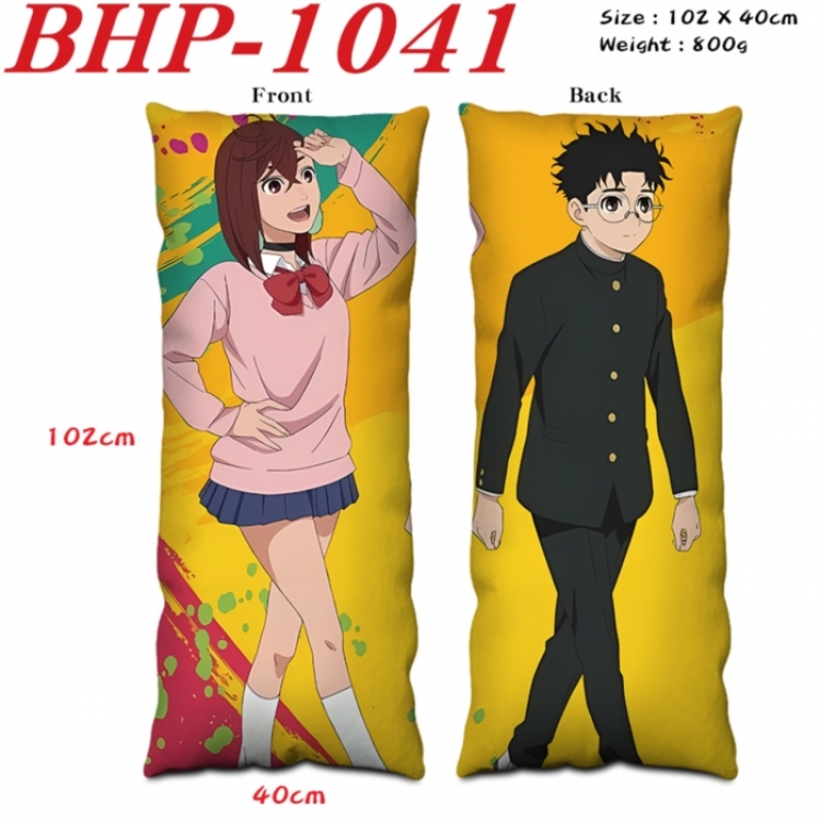 DANDADAN Anime peach skin velvet double-sided printed pillow pillowcase 40X102cm NO FILLING