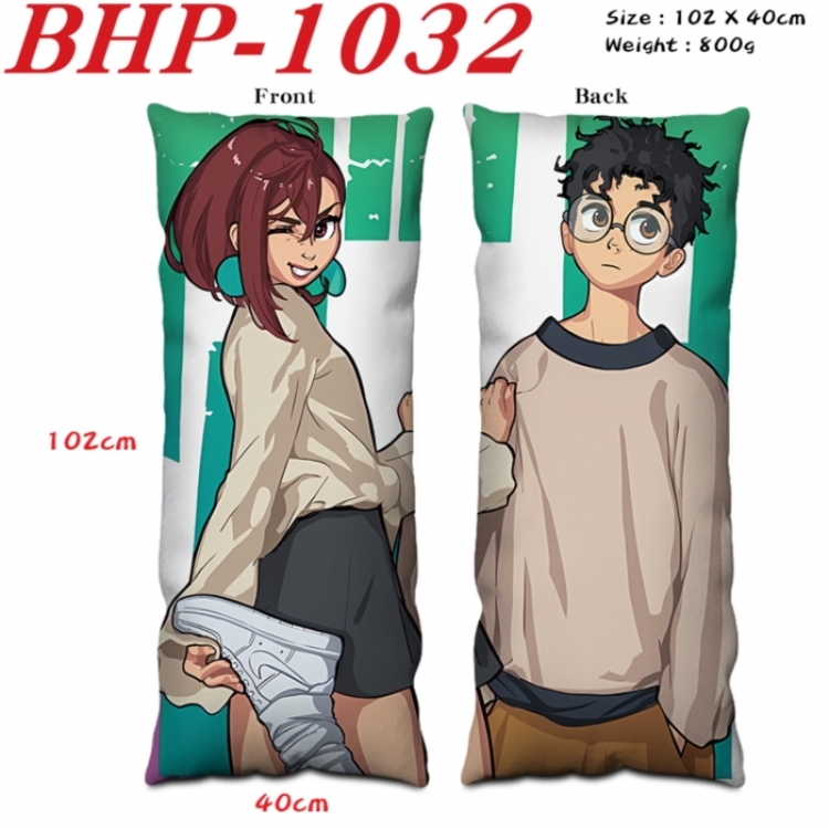 DANDADAN Anime peach skin velvet double-sided printed pillow pillowcase 40X102cm NO FILLING