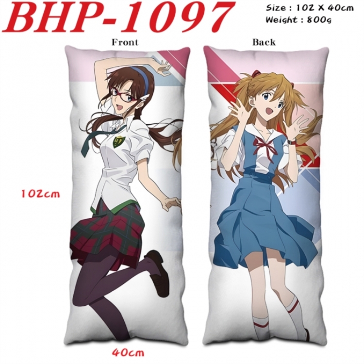 EVA Anime peach skin velvet double-sided printed pillow pillowcase 40X102cm NO FILLING