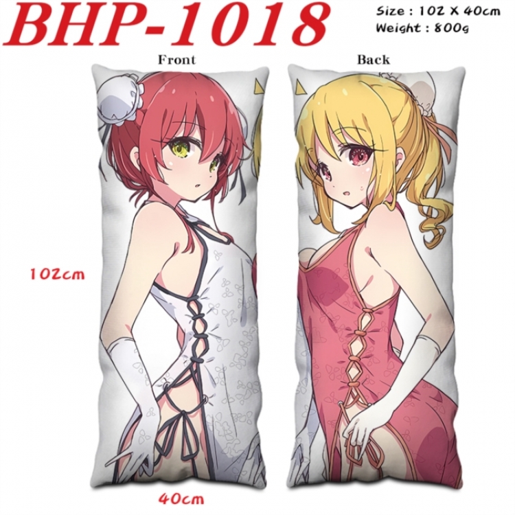 BOCCHI THE ROCK! Anime peach skin velvet double-sided printed pillow pillowcase 40X102cm NO FILLING