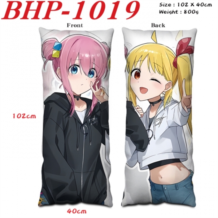 BOCCHI THE ROCK! Anime peach skin velvet double-sided printed pillow pillowcase 40X102cm NO FILLING
