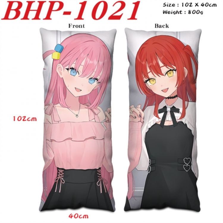BOCCHI THE ROCK! Anime peach skin velvet double-sided printed pillow pillowcase 40X102cm NO FILLING