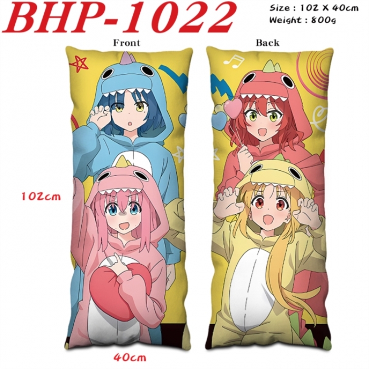 BOCCHI THE ROCK! Anime peach skin velvet double-sided printed pillow pillowcase 40X102cm NO FILLING