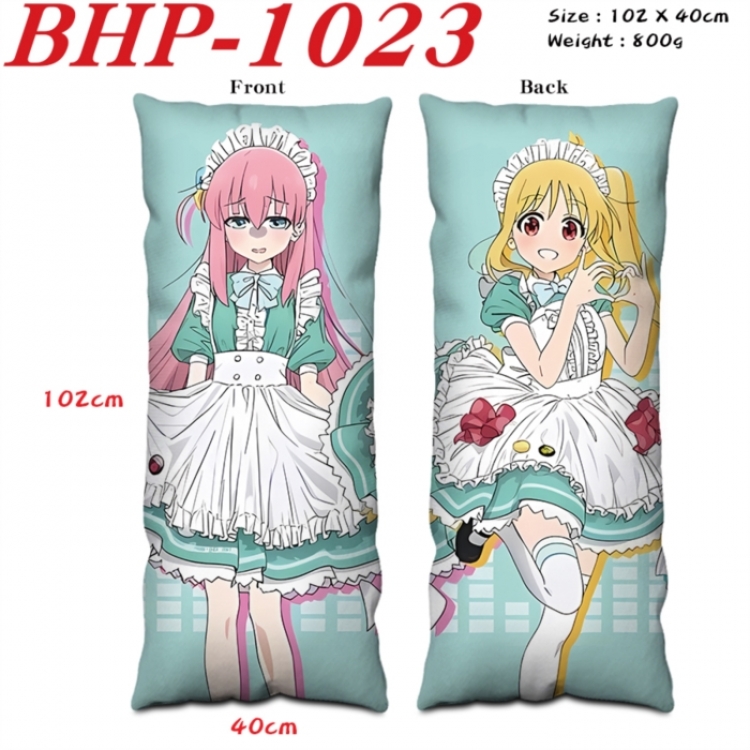 BOCCHI THE ROCK! Anime peach skin velvet double-sided printed pillow pillowcase 40X102cm NO FILLING