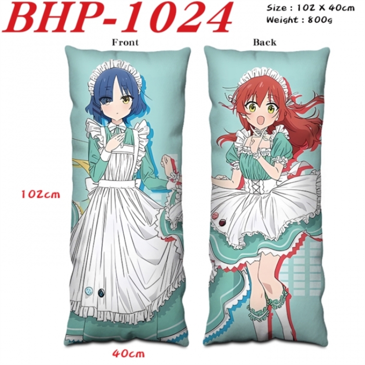BOCCHI THE ROCK! Anime peach skin velvet double-sided printed pillow pillowcase 40X102cm NO FILLING