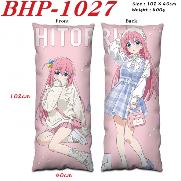 BOCCHI THE ROCK! Anime peach skin velvet double-sided printed pillow pillowcase 40X102cm NO FILLING