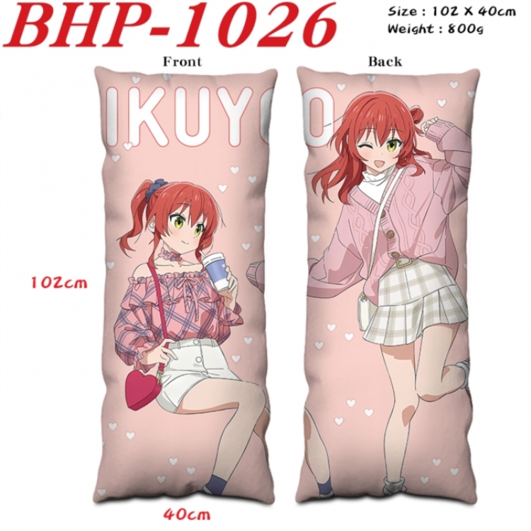 BOCCHI THE ROCK! Anime peach skin velvet double-sided printed pillow pillowcase 40X102cm NO FILLING