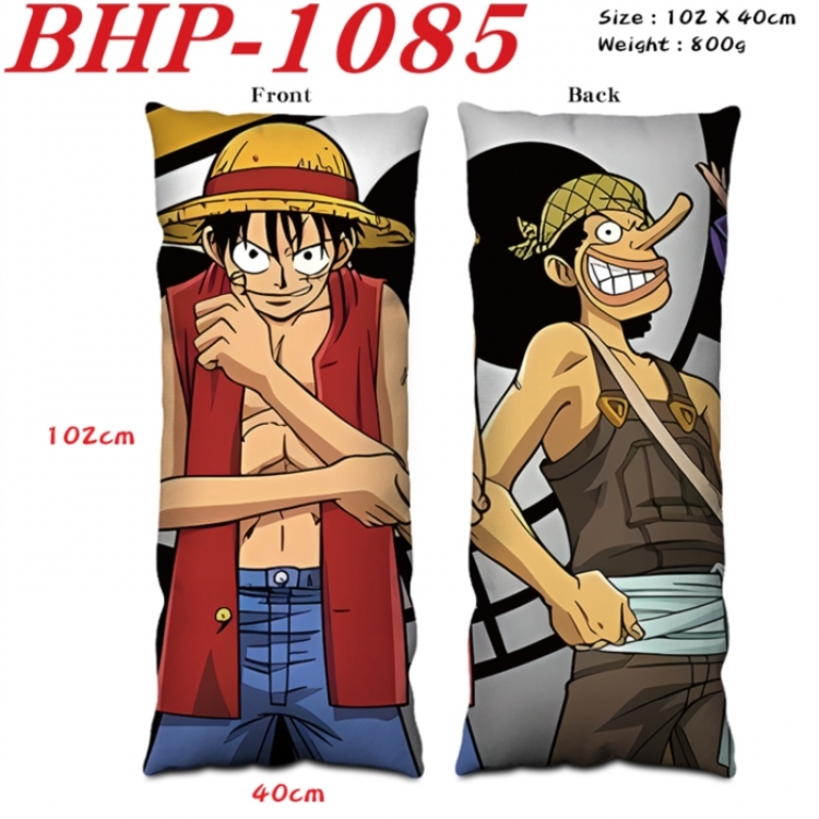 One Piece Anime peach skin velvet double-sided printed pillow pillowcase 40X102cm NO FILLING