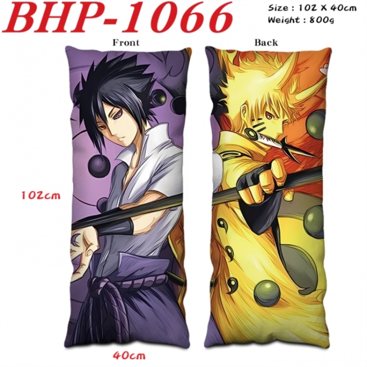 Naruto Anime peach skin velvet double-sided printed pillow pillowcase 40X102cm NO FILLING