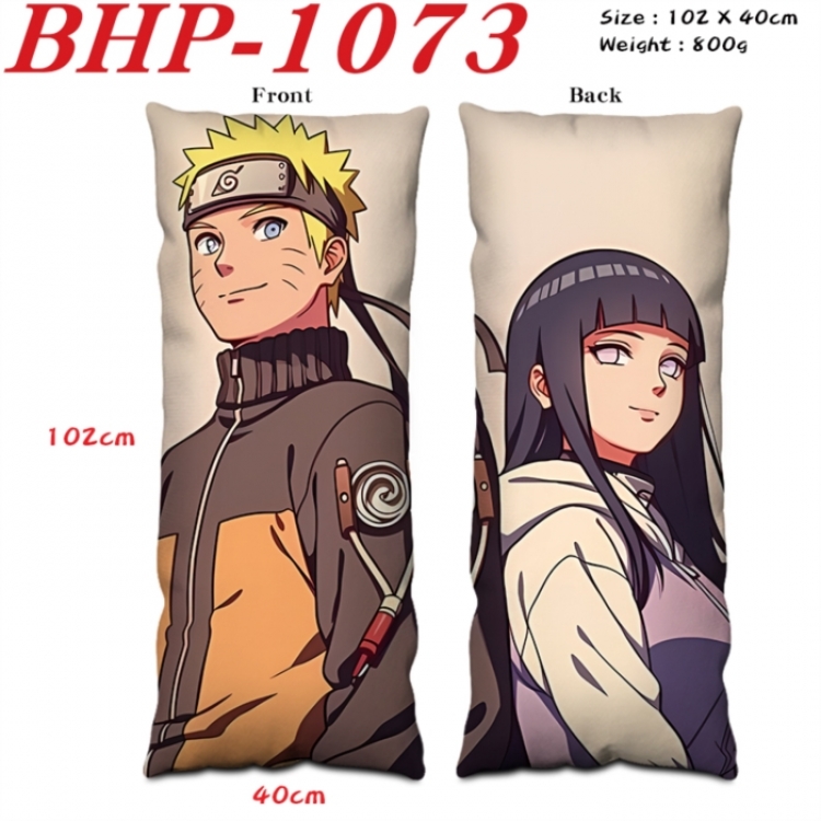 Naruto Anime peach skin velvet double-sided printed pillow pillowcase 40X102cm NO FILLING