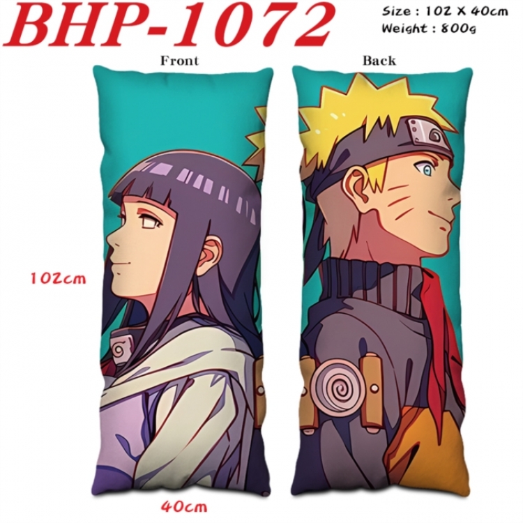 Naruto Anime peach skin velvet double-sided printed pillow pillowcase 40X102cm NO FILLING