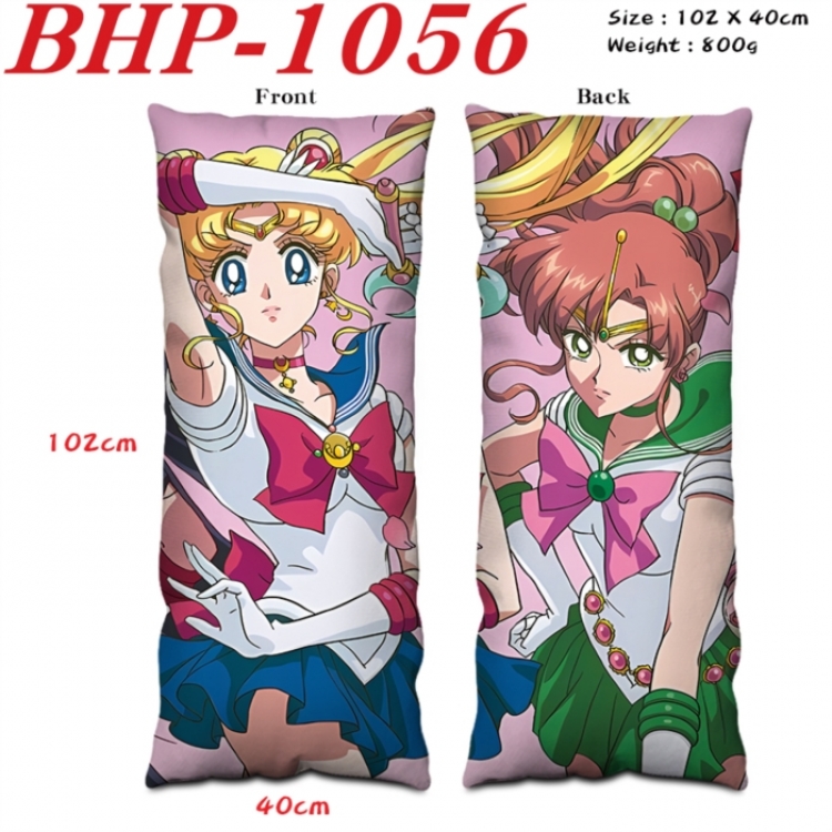  sailormoon Anime peach skin velvet double-sided printed pillow pillowcase 40X102cm NO FILLING