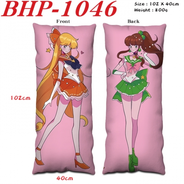 sailormoon Anime peach skin velvet double-sided printed pillow pillowcase 40X102cm NO FILLING