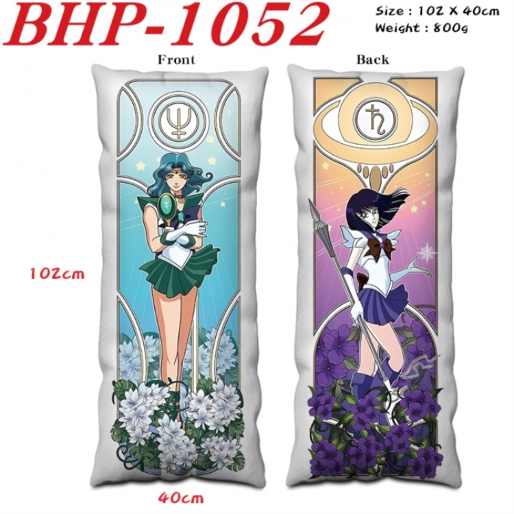  sailormoon Anime peach skin velvet double-sided printed pillow pillowcase 40X102cm NO FILLING