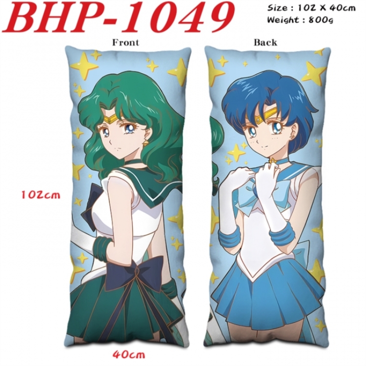  sailormoon Anime peach skin velvet double-sided printed pillow pillowcase 40X102cm NO FILLING