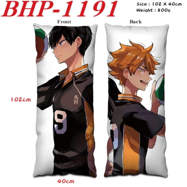 Haikyuu!! Anime peach skin velvet double-sided printed pillow pillowcase 40X102cm NO FILLING