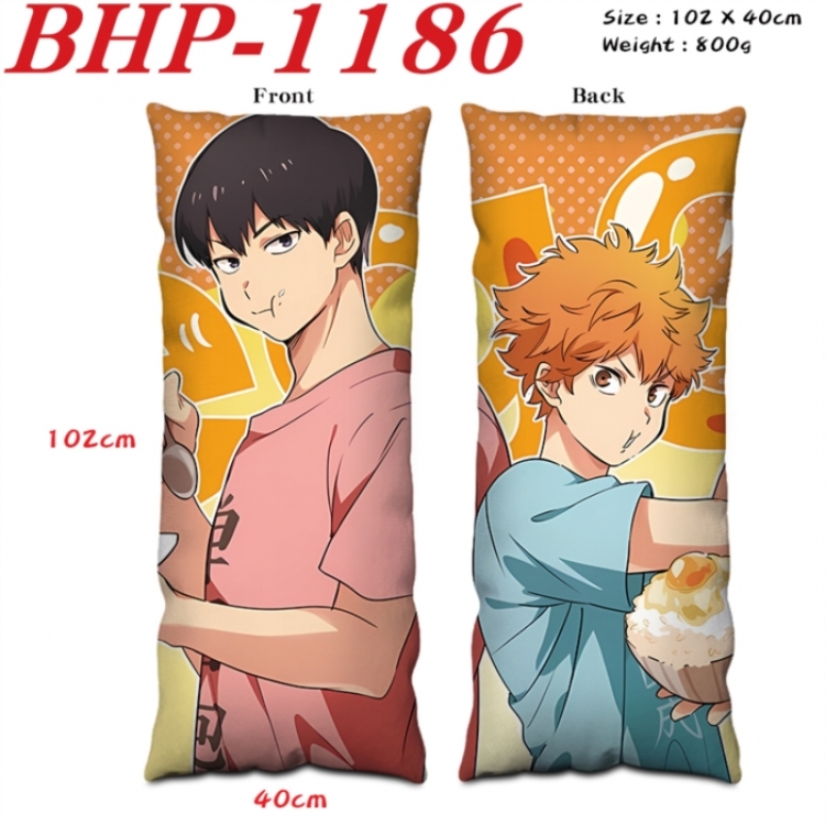 Haikyuu!! Anime peach skin velvet double-sided printed pillow pillowcase 40X102cm NO FILLING