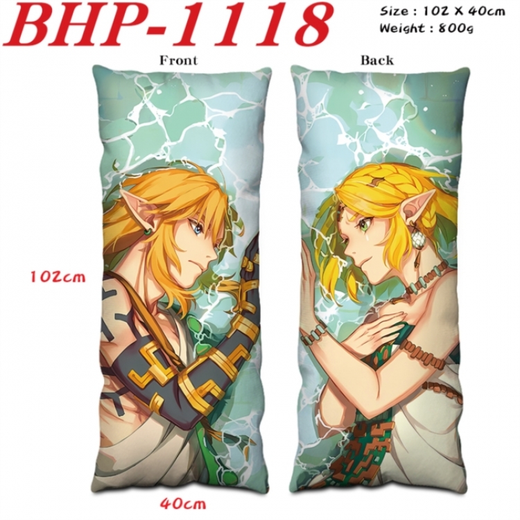 The Legend of Zelda Anime peach skin velvet double-sided printed pillow pillowcase 40X102cm NO FILLING