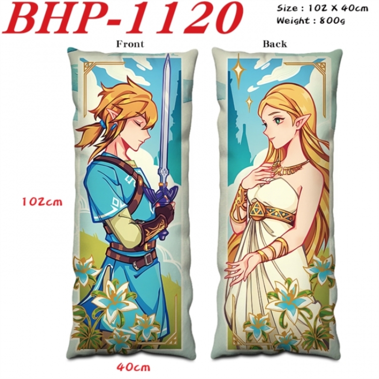 The Legend of Zelda Anime peach skin velvet double-sided printed pillow pillowcase 40X102cm NO FILLING