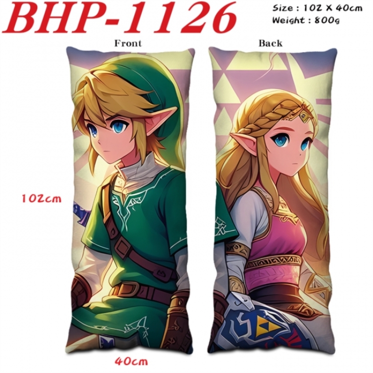 The Legend of Zelda Anime peach skin velvet double-sided printed pillow pillowcase 40X102cm NO FILLING